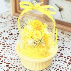《Preserved Flower》Glass Birddome(Yellow) 《Preserved Flower》Glass Birddome(Yellow)