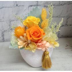 プリザ和モダン・橙色 プリザ和モダン・橙色