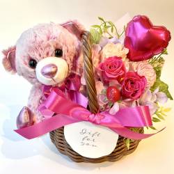 バスケットベア　ピンク【P-246】