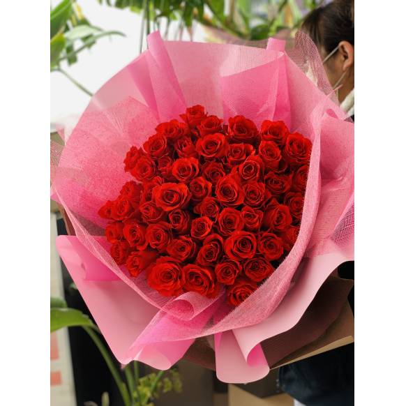 【プロポーズ】【記念日】赤バラ50本の花束 900073
