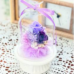 《Preserved Flower》Glass Birddome（Purple）