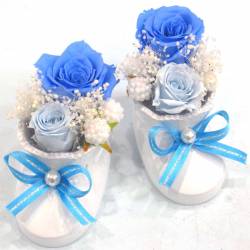《Preserved Flower》Baby Shoes(Blue)